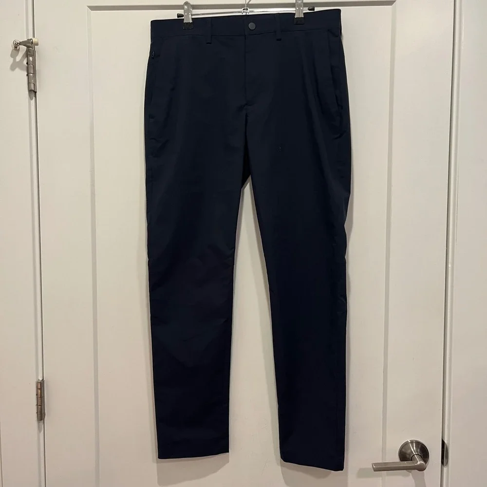 Banana Republic Slim Fit Navy Performance Blue Chino Pants Mens 30x30